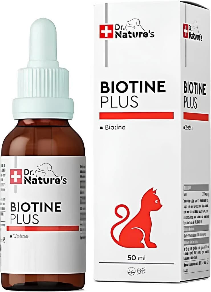 Biotin Plus sağlam dəri və pişik tükləri üçün qida əlavəsi, 50 ml