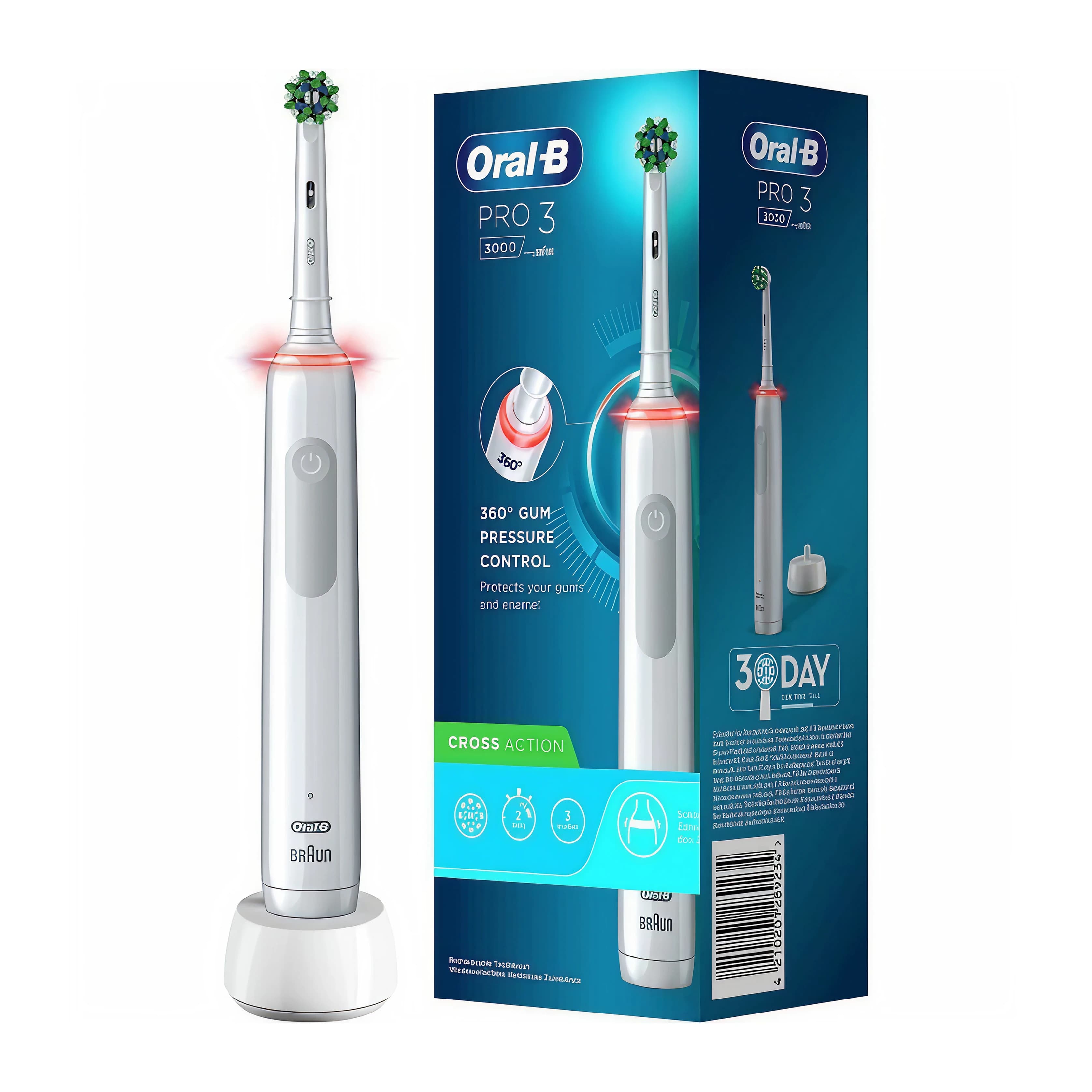 Elektrikli diş fırçası Oral-B Pro3 D505.513.3X Ağ