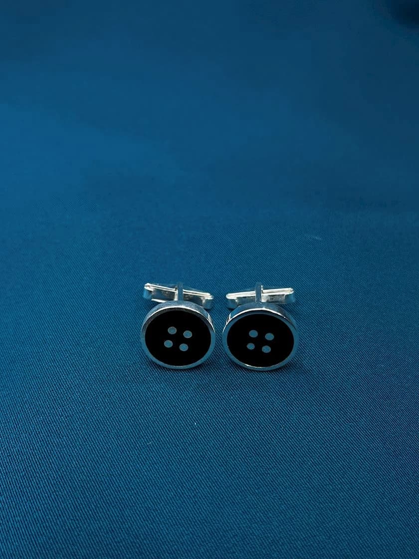 Gümüş zaponkalar GB_QD2632, qara/gümüşü