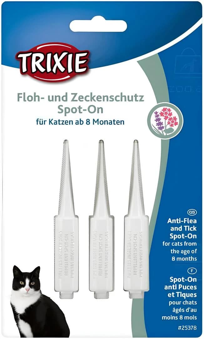8 aylıq pişiklər üçün Trixie Spot-On birə və gənə vasitəsi 1,0 ml, 1 pipet